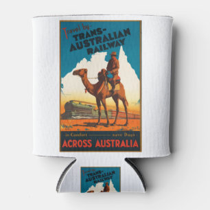 Rafraîchisseur Pour Canette Poster Vintage voyage Australie Train Adventure