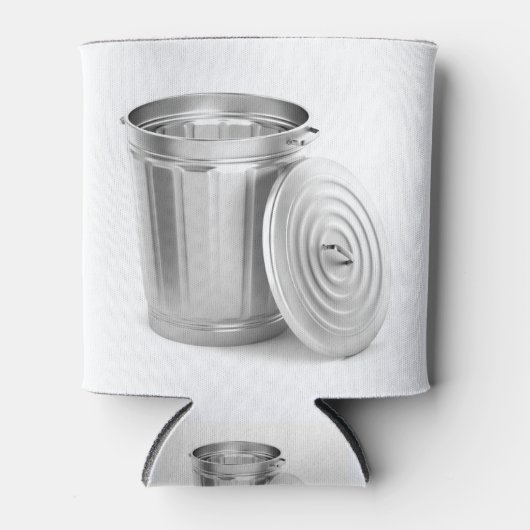 Rafraîchisseur Pour Canette Poubelle en métal vide (Devant)