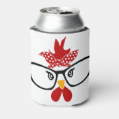 Rafraîchisseur Pour Canette Poulet avec lunettes Visage (Can Dos)