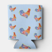 Rafraîchisseur Pour Canette Poulet rouge - Hommes Joyeux Anniversaire (Dos)