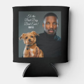 Rafraîchisseur Pour Canette Pour le meilleur papa de chien jamais photo person (Devant)