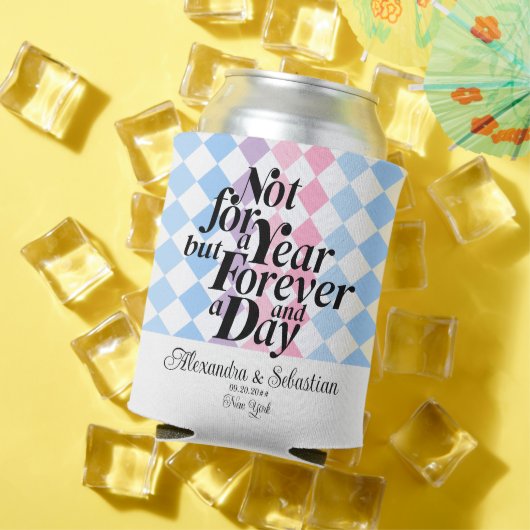 Rafraîchisseur Pour Canette Pour Toujours Ensemble Mariage Fête Favoriser Bois (Été in situ)