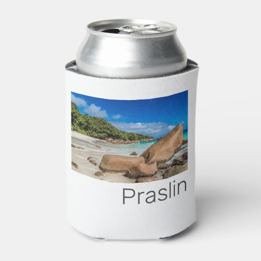 Rafraîchisseur Pour Canette Praslin Seychelles Island Anse Lazio Beach Cadeau (Can devant)
