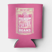 Rafraîchisseur Pour Canette Premium espresso café haricots rose nourriture pop (Devant)