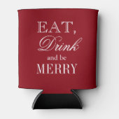 Rafraîchisseur Pour Canette Prenez un verre et soyez joyeux Noël fête peut ref (Devant)