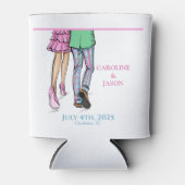 Rafraîchisseur Pour Canette Preppy Mode Couple Pantalon rayé Mariage Faveur (Devant)