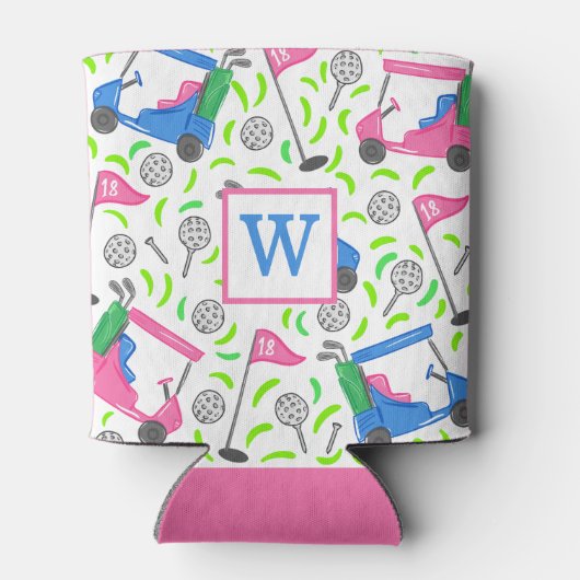 Rafraîchisseur Pour Canette Preppy Monogram Golf (Dos)