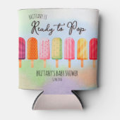 Rafraîchisseur Pour Canette Prêt à pop Popsicle Baby shower Favor (Devant)
