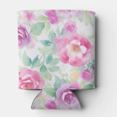 Rafraîchisseur Pour Canette Pretty Pink and Purple Floral Pattern (Dos)