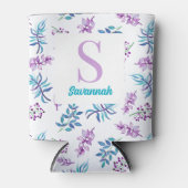 Rafraîchisseur Pour Canette Pretty Watercolor Floral Garden Personalized (Devant)