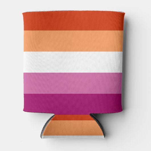 Rafraîchisseur Pour Canette Pride lesbienne (Devant)