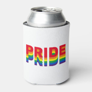 Rafraîchisseur Pour Canette Pride lgbt lgbtq queer gay rainbow couleurs rétro