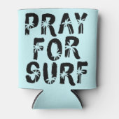 Rafraîchisseur Pour Canette Priez Pour Surp Palm Tree Surfer (Devant)