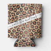 Rafraîchisseur Pour Canette Prince d'Or noir Brown Leopard (Devant)