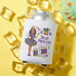 Rafraîchisseur Pour Canette Princesse des Perles - Mardi Gras