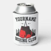 Rafraîchisseur Pour Canette Pro Boxer AJOUTER NOM Gants rouges Boxer Ring Trai (Can Dos)