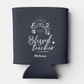 Rafraîchisseur Pour Canette Professeur Bienheureux Typographie École Principal (Dos)