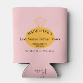 Rafraîchisseur Pour Canette Programme du week-end d'enterrement de vie de jeun (Dos)