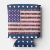 Rafraîchisseur Pour Canette Promesse d'allégeance Drapeau peut refroidir (Dos)