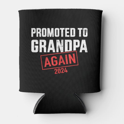 Rafraîchisseur Pour Canette Promu à nouveau à grand-père 2024 (Devant)