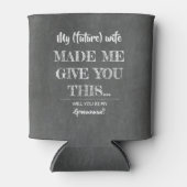 Rafraîchisseur Pour Canette Proposition amusante pour Mariage à venir (Devant)