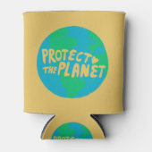 Rafraîchisseur Pour Canette PROTÉGER LA PLANÈTE SAVE EARTH Eco Green (Devant)