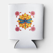 Rafraîchisseur Pour Canette Psychedelic Sacred Geometry Mandala Insect Nature (Devant)