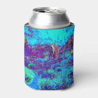 Rafraîchisseur Pour Canette Psychédélique Impressionniste Jardin Bleu Paysage