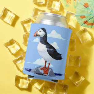 Rafraîchisseur Pour Canette Puffin Cute Oiseau de mer Atlantique