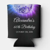 Rafraîchisseur Pour Canette Purple 60e anniversaire Disco Ball 70's (Dos)