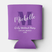 Rafraîchisseur Pour Canette Purple Custom Girls Weekend Getaway (Dos)