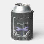 Rafraîchisseur Pour Canette Purple Dragonfly Rustic Can Cooler (Can devant)