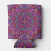 Rafraîchisseur Pour Canette Purple Kaleidoscope Ornate Pattern (Dos)