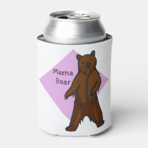 Rafraîchisseur Pour Canette Purple mûre Woodland Animal Mama Ours