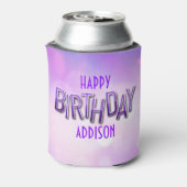 Rafraîchisseur Pour Canette Purple Pink Bokeh Anniversaire (Can Dos)