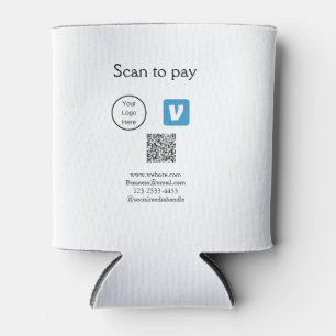 Rafraîchisseur Pour Canette Q R code venmo scanner pour payer ajouter le logo