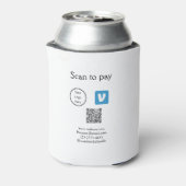 Rafraîchisseur Pour Canette Q R code venmo scanner pour payer ajouter le logo  (Can Dos)