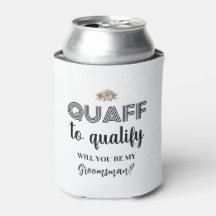 Quaff Pour Qualifier, Drôle Groomsman Proposition 