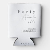 Rafraîchisseur Pour Canette Quarante minimum 40e fête d'anniversaire Favor (Devant)