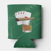 Rafraîchisseur Pour Canette Quatre As, Un Verre et Un Cigar (Dos)