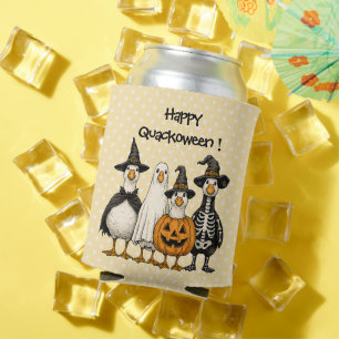 Rafraîchisseur Pour Canette Quatre Canards d'Halloween en costumes-Happy Quack