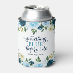 Rafraîchisseur Pour Canette Quelque Chose de Bleu Avant de Faire Navy Floral