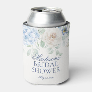 Rafraîchisseur Pour Canette Quelque chose de bleu floral hydrangea Shower de m