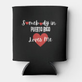 Rafraîchisseur Pour Canette Quelqu'un à Porto Rico m'aime (Devant)