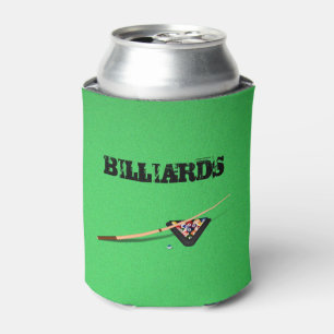 Rafraîchisseur Pour Canette Queue de billard et boules de billard
