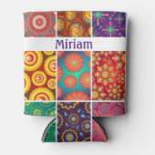 Rafraîchisseur Pour Canette Quilt Ajouter Votre Nom Haut (Devant)