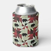 Rafraîchisseur Pour Canette Quilt d'ours noir (Can devant)