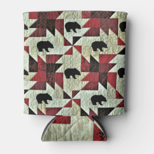 Rafraîchisseur Pour Canette Quilt d'ours noir