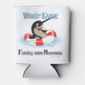 Rafraîchisseur Pour Canette Quoi que Flotte ton mème Narwhal (Devant)