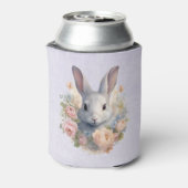 Rafraîchisseur Pour Canette Rabbit Surrounded by Pastel Flowers Cute (Can Dos)